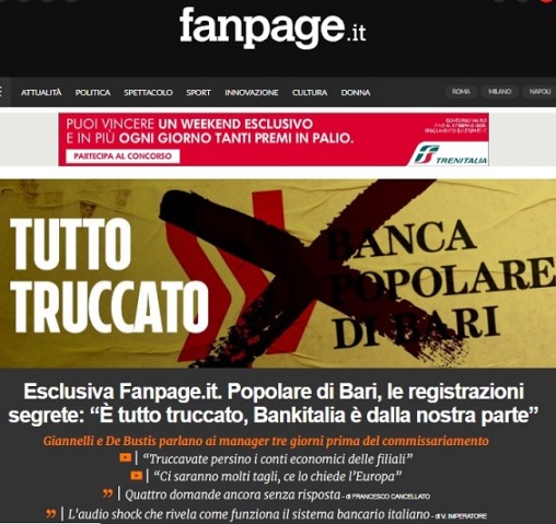 POPOLARE BARI: Indagine su Qualcuno Corrotto in Banca d'Italia